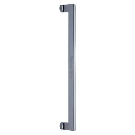 Heritage Brass Door Pull Handle Apollo Design 460mm Polished Chrome Finish