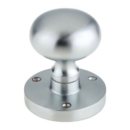 Zoo Hardware Zoo Mushroom Mortice Knob 61.5mm Rose dia. 52mm dia knob - Satin