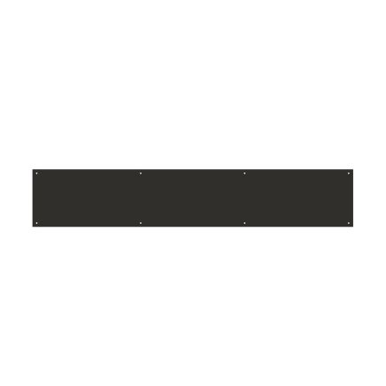 Zoo Hardware Kick Plate - Square - PCB - Powder Coat Black
