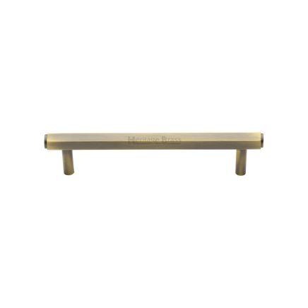 Heritage Brass Cabinet Pull Hexagon Design 128mm CTC Antique Brass finish