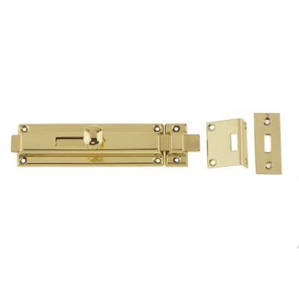 Jedo Architectural Slide Bolts 150x40mm Polished Brass - By Frelan Hardware - JV178PB