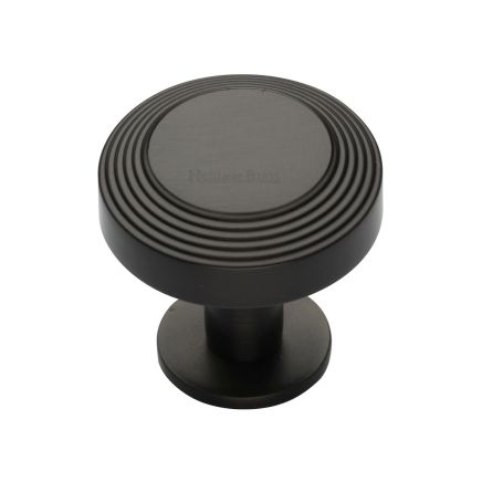 Heritage Brass Cabinet Knob Ridge Design with Rose 32mm Matt Bronze finish
UK Registered Design Number 6194410
