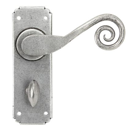 Pewter Monkeytail Lever Bathroom Set