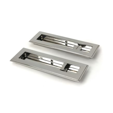 Polished Marine SS (316) 175mm Art Deco Rectangular Pull - Privacy Set