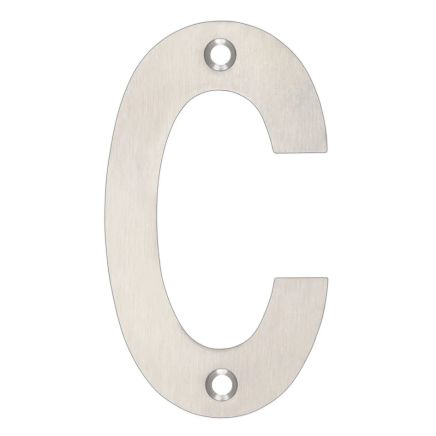 Zoo Hardware Letter - C - 75mm - Satin Stainless