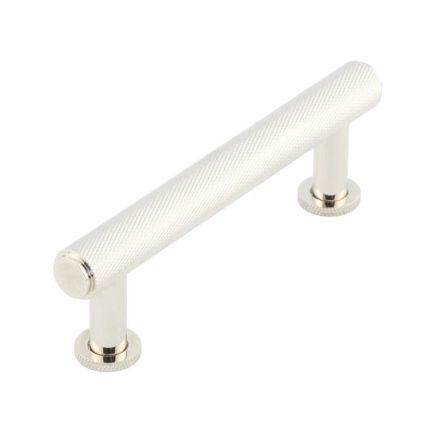 Burlington Piccadilly Knurled Cabinet Handles 96mm Polished Nickel - By Frelan Hardware - BUR410PN