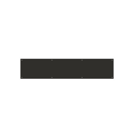 Zoo Hardware Kick Plate - Square - PCB - Powder Coat Black