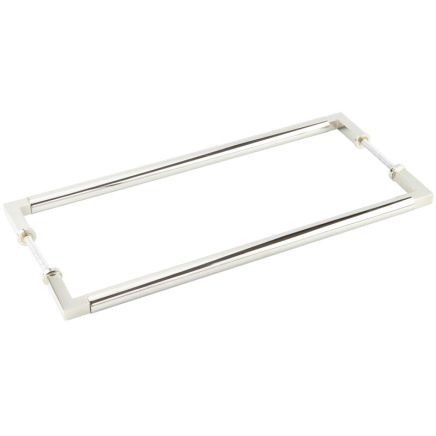 Burlington Westminster Pull Handles 425 X 20mm Back to Back Polished Nickel - By Frelan Hardware - BUR130PNB2B