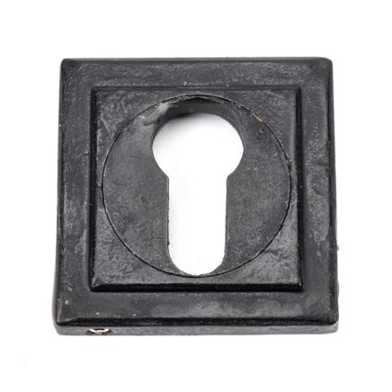 External Beeswax Round Euro Escutcheon (Square)