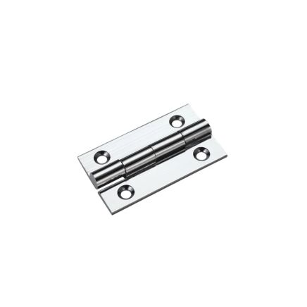 Zoo Hardware Solid drawn brass butt hinge - 38 x 22 x 1.3mm - Polished Chrome
