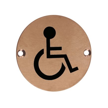 Zoo Hardware Sex Symbol - Disabled - 76mm dia - PVD Bronze