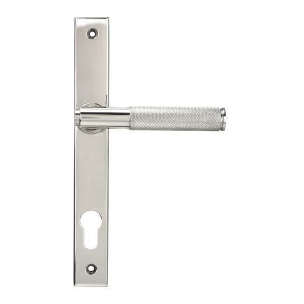 Polished Marine SS (316) Brompton Slimline Lever Espag. Lock Set