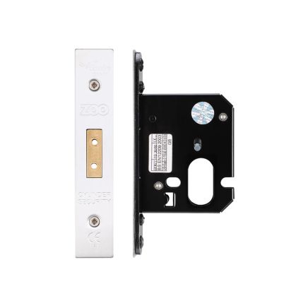 Zoo Hardware Oval Profile Dead Lock - 64mm C/W SSS Forend and Strike - Stainless Steel