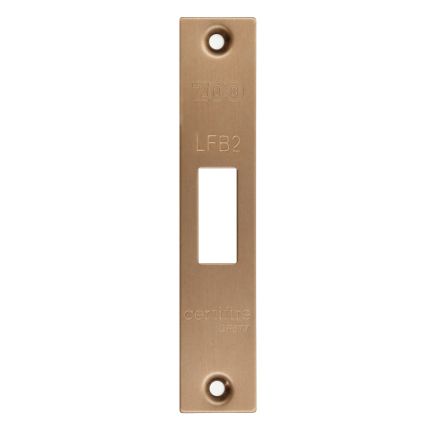 Zoo Hardware Square Forend, Strike and Escutcheon Pack t/s ZFB02 Fire Brigade Lock - Bronze