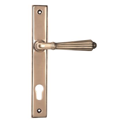 Polished Bronze Hinton Slimline Lever Espag. Lock Set