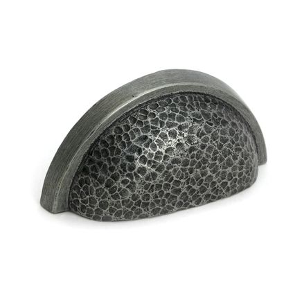 Pewter Hammered Regency Drawer Pull