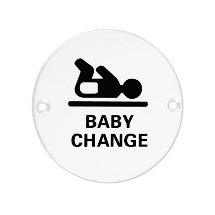 Zoo Hardware Baby Change - 76mm dia - White