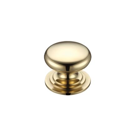 Zoo Hardware Victorian Cupboard Knob 25mm dia. - Brass