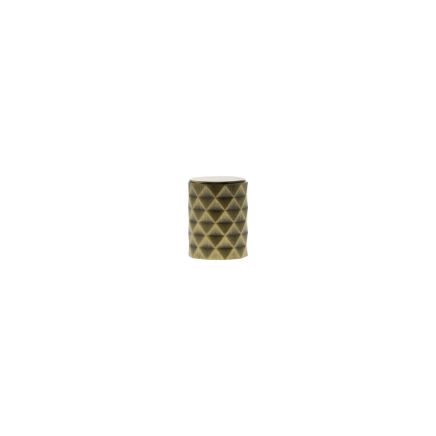 Millhouse Brass Chrysler Diamond Cylinder Cabinet Knob Handle - Antique Brass
