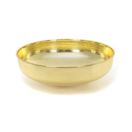 Hammered Brass Round Sink