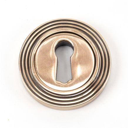 Polished Bronze Round Escutcheon (Beehive)