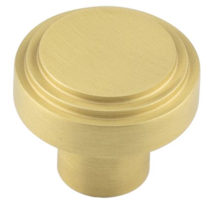 Cropley Cupboard Knobs 30mm Satin Brass - By Frelan Hardware - HOX1030SB