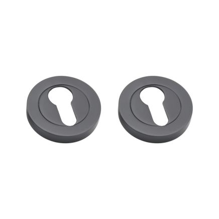 Euro Profile Escutcheon Gunmetal Grey