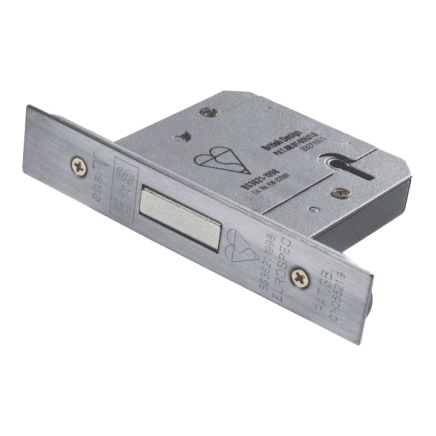 Easi T 5 Lever Bs Deadlock 76mm - Satin Stainless Steel