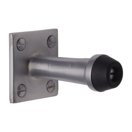 Heritage Brass Wall Mounted Door Stop 2 1/2" Satin Chrome finish