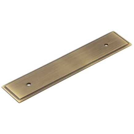 Hoxton Rushton Backplate for Cabinet Handles 140x30mm Antique Brass - By Frelan Hardware - HOX6050AB