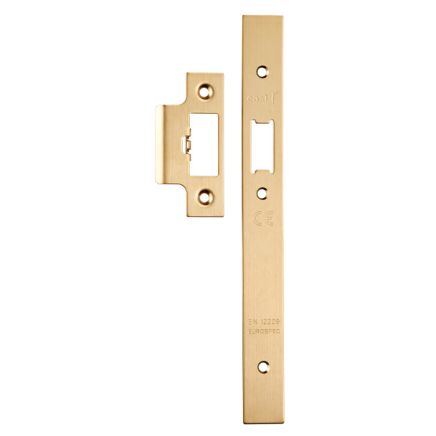 Din Latch Forend & Strike Pack - Satin Brass