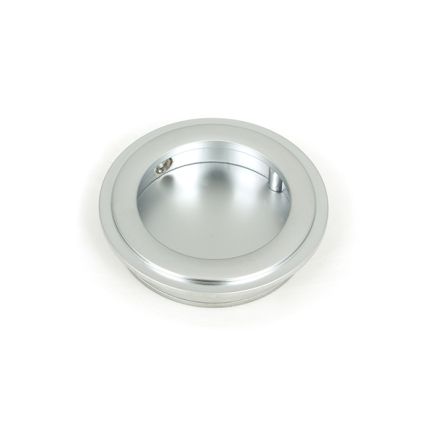 Satin Chrome 60mm Art Deco Round Pull