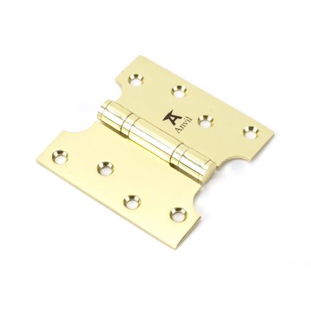 Polished Brass 4" x 2" x 4" Parliament Hinge (pair) ss