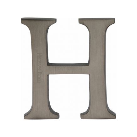 Heritage Brass Alphabet H Pin Fix 51mm (2") Matt Bronze Finish