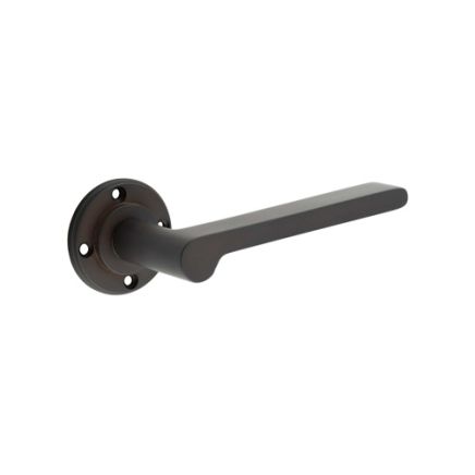 Fitzrovia Door Handles No Rose Dark Bronze - By Frelan Hardware - BUR15DB