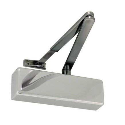 Jedo Standard Door Control with Black Arms en-2-4 Polished Nickel - By Frelan Hardware - JD150PN