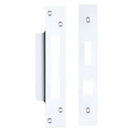 Zoo Hardware Spare Acc Pk for UK Sash Locks - *BLANK* - contains Forend, Strike and Fixing Screws - Chrome