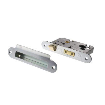 Atlantic Euro Radius Corner Sashlock [CE] 2.5" - Satin Chrome