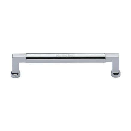 Heritage Brass Cabinet Pull Bauhaus Design 160mm CTC Polished Chrome Finish