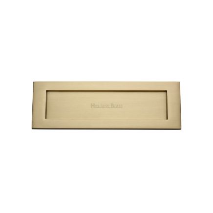Heritage Brass Letterplate 10" x 3" Satin Brass finish