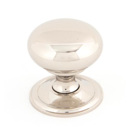 Polished Nickel Mushroom Cabinet Knob 38mm