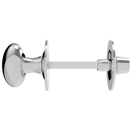Oval Thumb Turn With Coin Release  - Polished Chrome