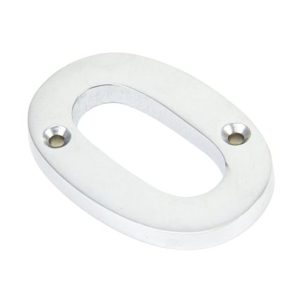 Satin Chrome Numeral 0