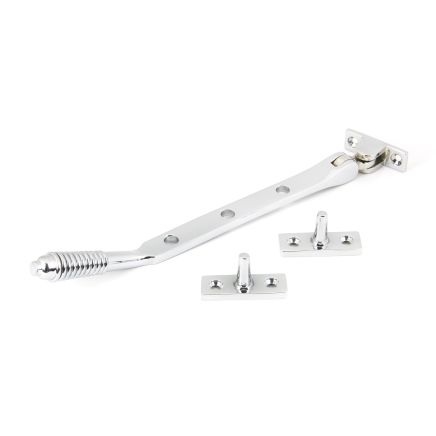 Polished Chrome 8" Reeded Stay