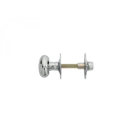 Oval Thumb Turn With Coin Release - Polished Chrome