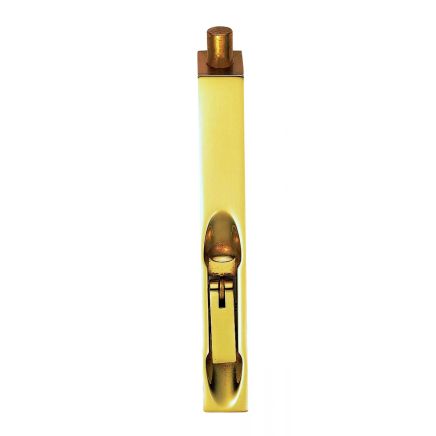 Lever Action Flush Bolt 152mm - Polished Brass