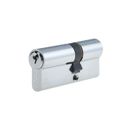 Jedo Euro Profile Offset Double Cylinders to Differ 30x40mm Polished Chrome - By Frelan Hardware - JL-3040EPDPC