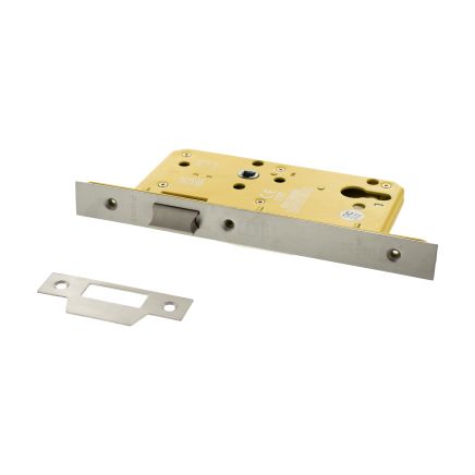 Atlantic DIN Heavy Duty Latch 60mm backset - Satin Chrome