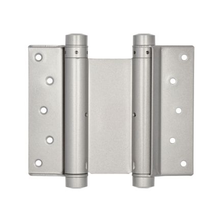 Double Action Steel Spring Hinges 125mm Grey - By Frelan Hardware - HG3005-5GY