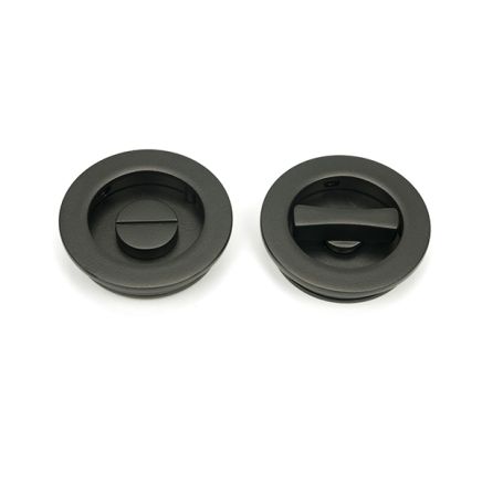 Aged Bronze 60mm Plain Round Pull - Privacy Set